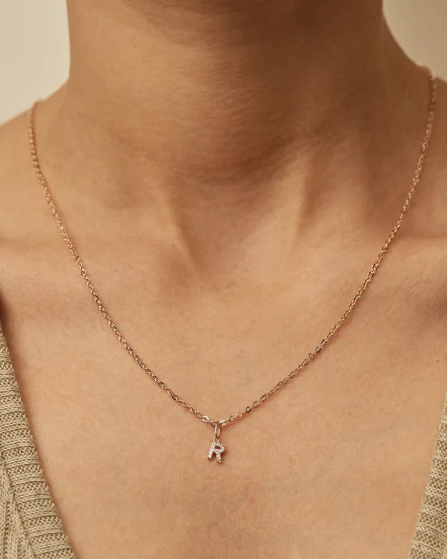 Charm Letter R Sparkle | The Gray Box sold by Apodemia