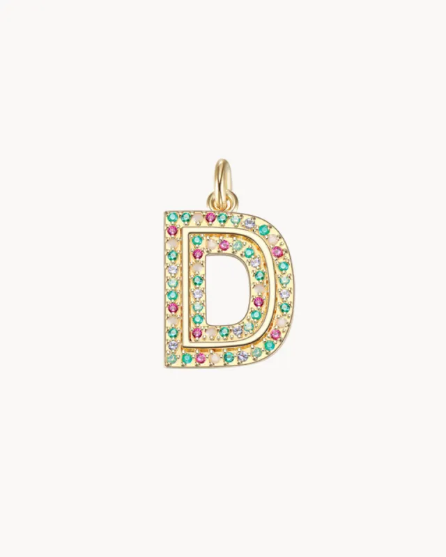 Charm Cosmos Letter D | The Gray Box sold by Apodemia