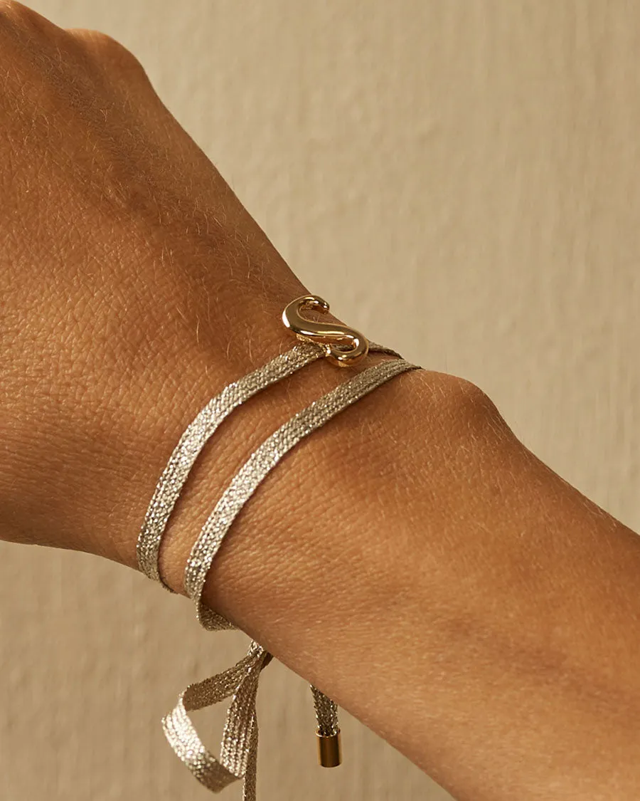 Charm Bracelet Letter S | The Gray Box sold by Apodemia product image thumbnail 3