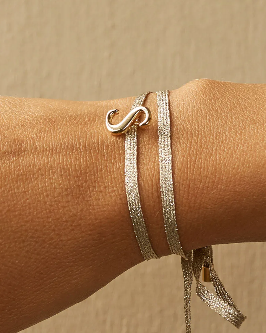 Charm Bracelet Letter S | The Gray Box sold by Apodemia product image thumbnail 4