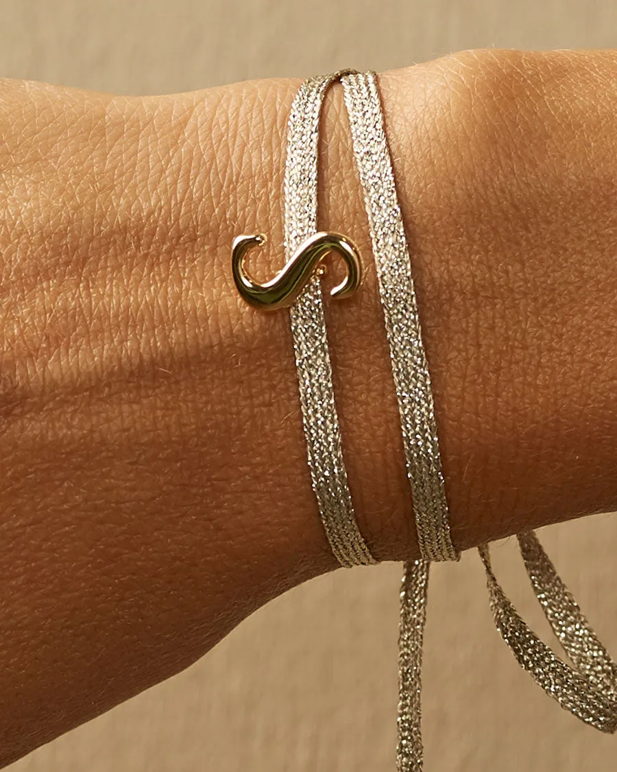 Charm Bracelet Letter S | The Gray Box sold by Apodemia product image thumbnail 2