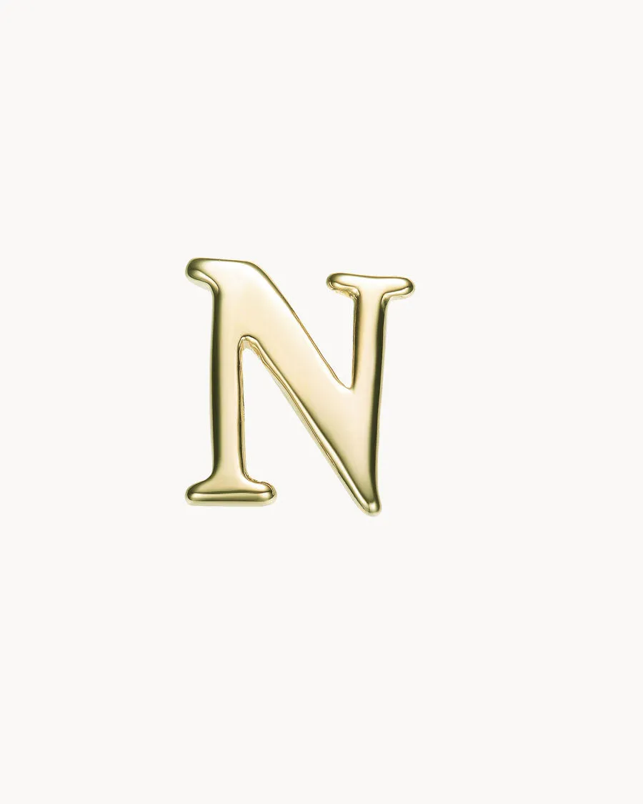 Charm Bracelet Letter N | The Gray Box sold by Apodemia