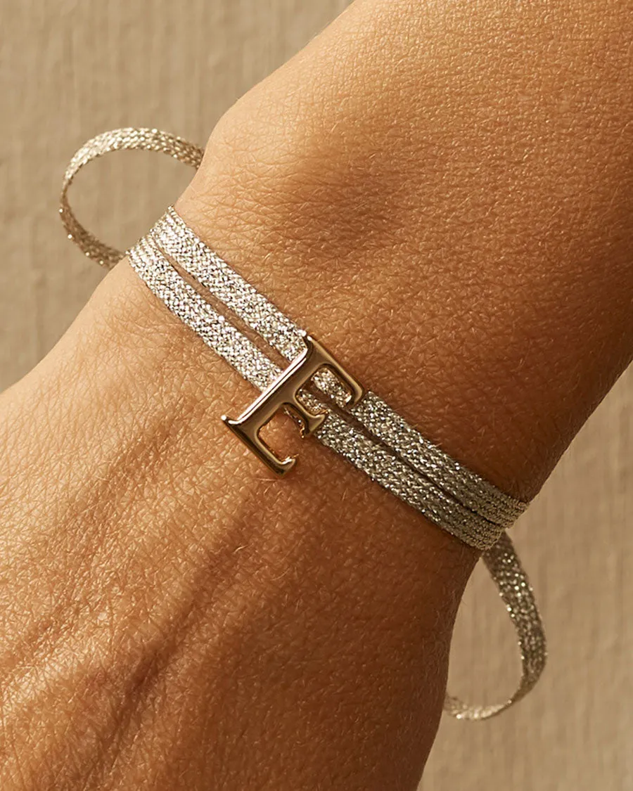 Charm Bracelet Letter E | The Gray Box sold by Apodemia product image thumbnail 2