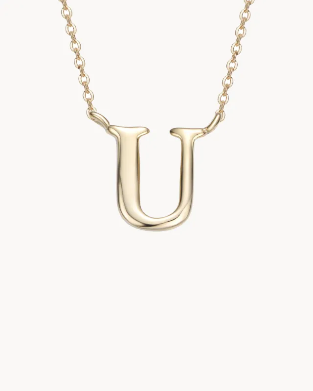 Necklace Letter U | The Gray Box sold by Apodemia
