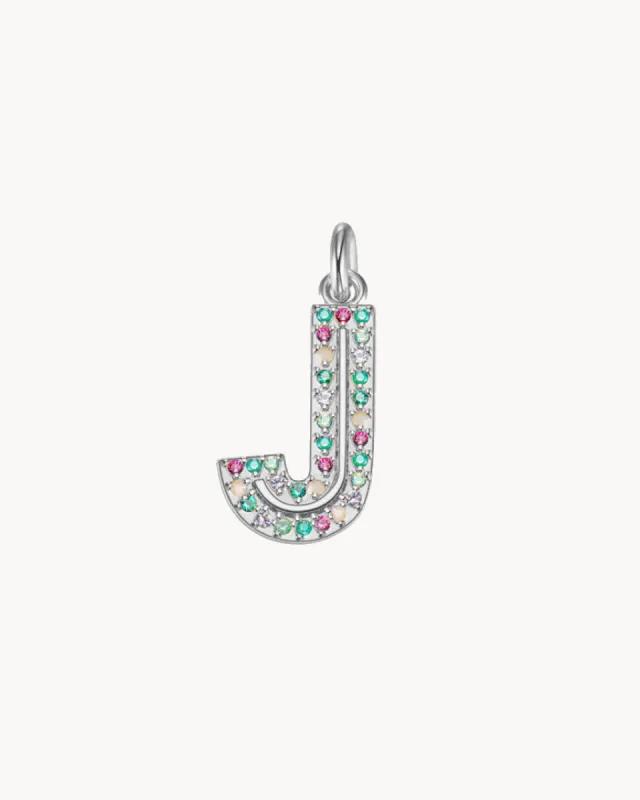 Charm Cosmos Letter J | The Gray Box sold by Apodemia