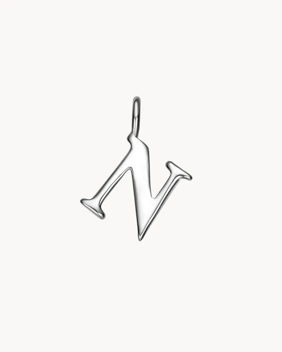 Charm Letter N | The Gray Box sold by Apodemia