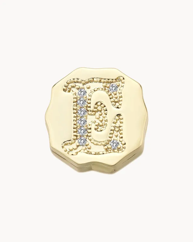 Charm Clip Bubble Vintage Letter E sold by Apodemia