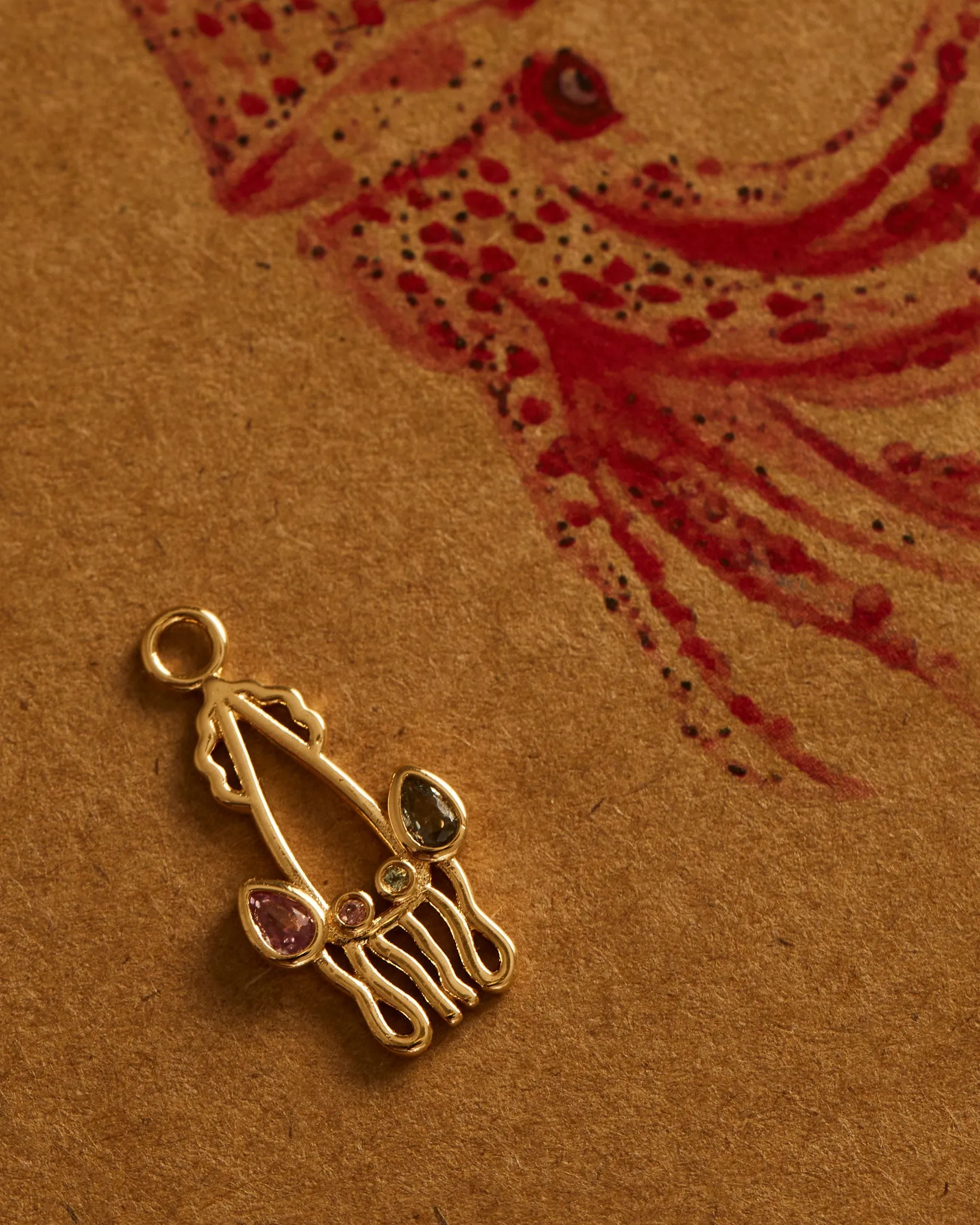 Charm Sea Creatures Squid sold by Apodemia product image thumbnail 2