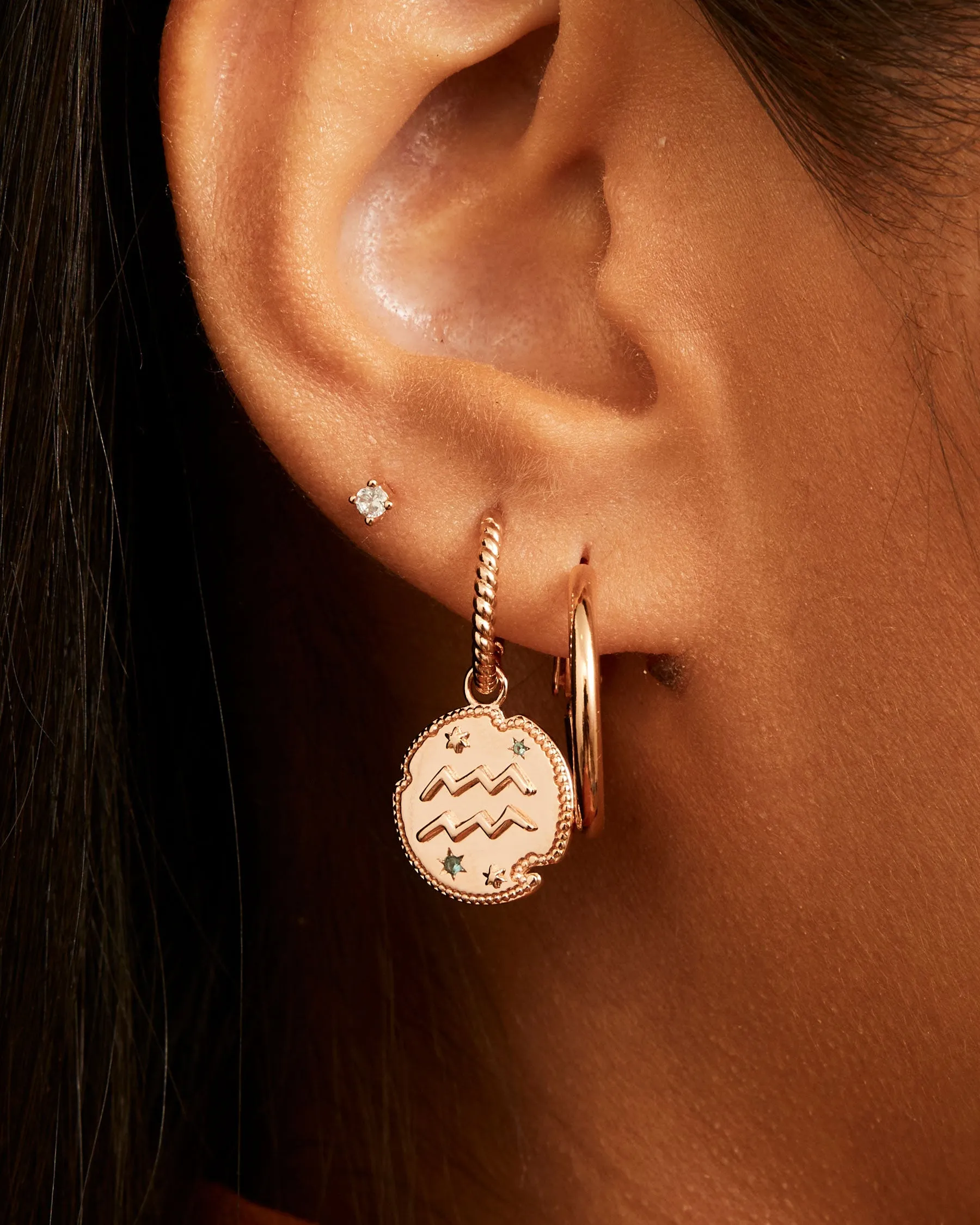 Aquarius Horoscope Charm | The Gray Box sold by Apodemia product image thumbnail 4