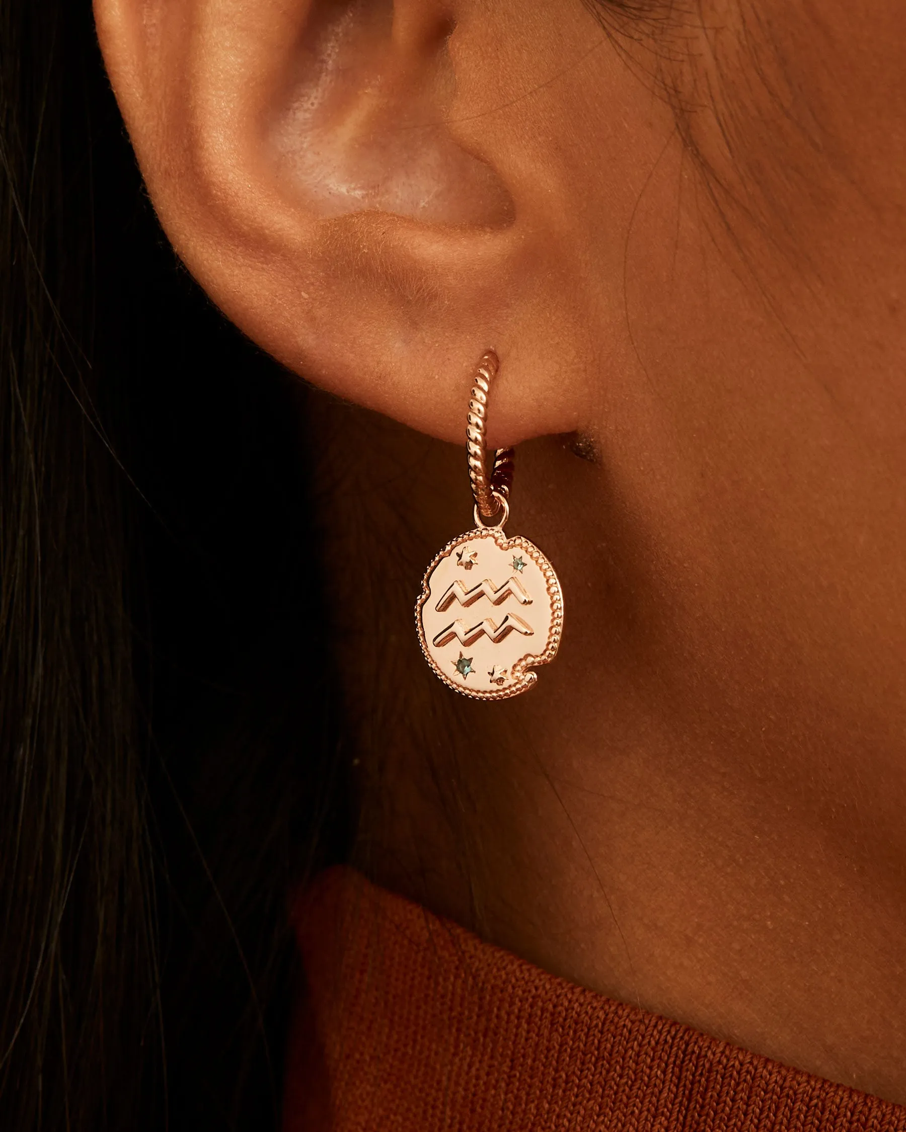 Aquarius Horoscope Charm | The Gray Box sold by Apodemia product image thumbnail 2