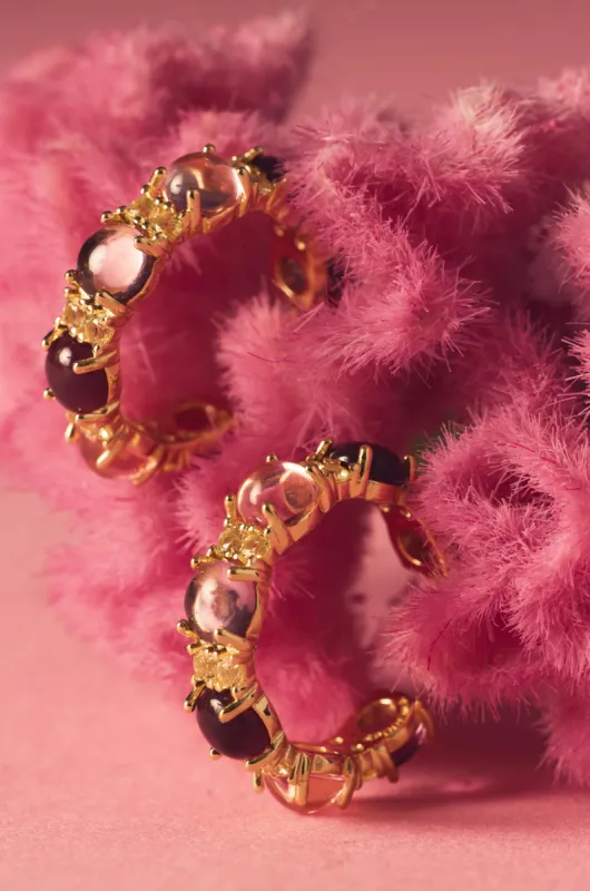 M Love Lofoten Island hoop earrings made by Apodemia