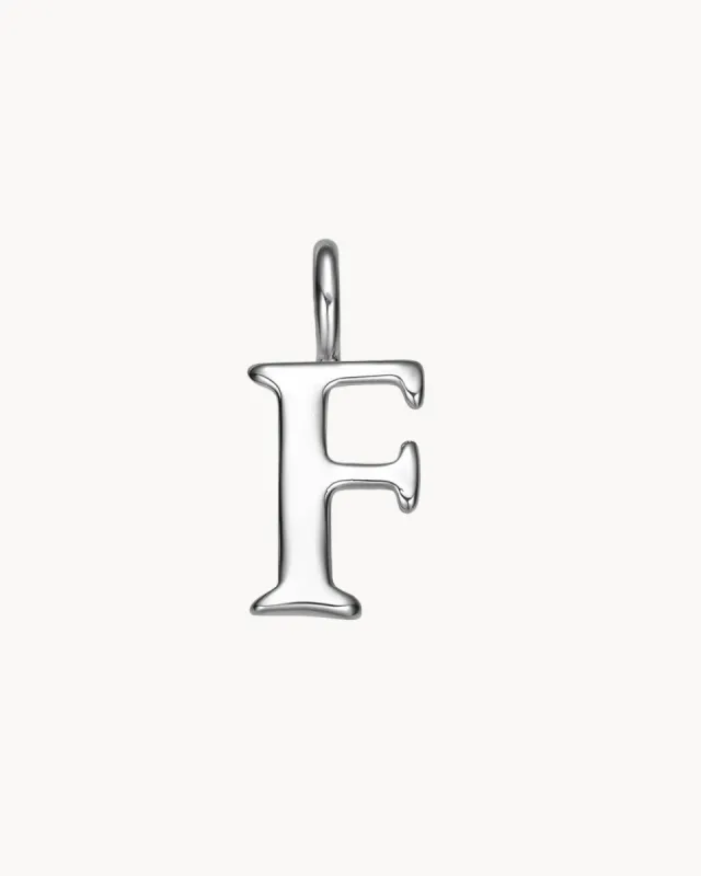 Charm Letter F | The Gray Box sold by Apodemia