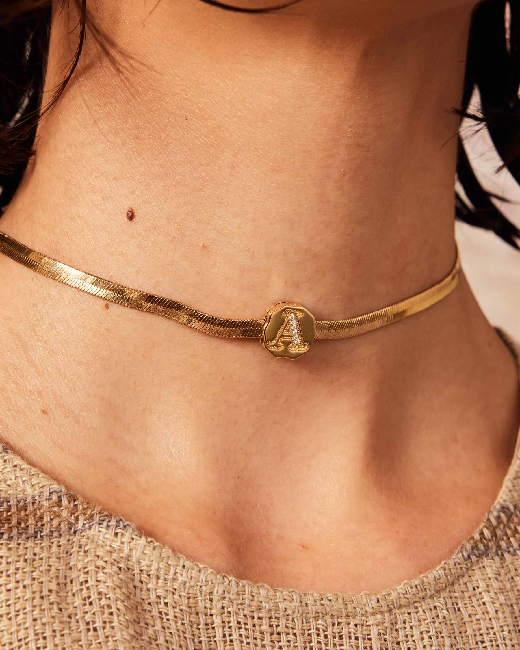 Charm Clip Bubble Vintage Letter A sold by Apodemia product image thumbnail 2