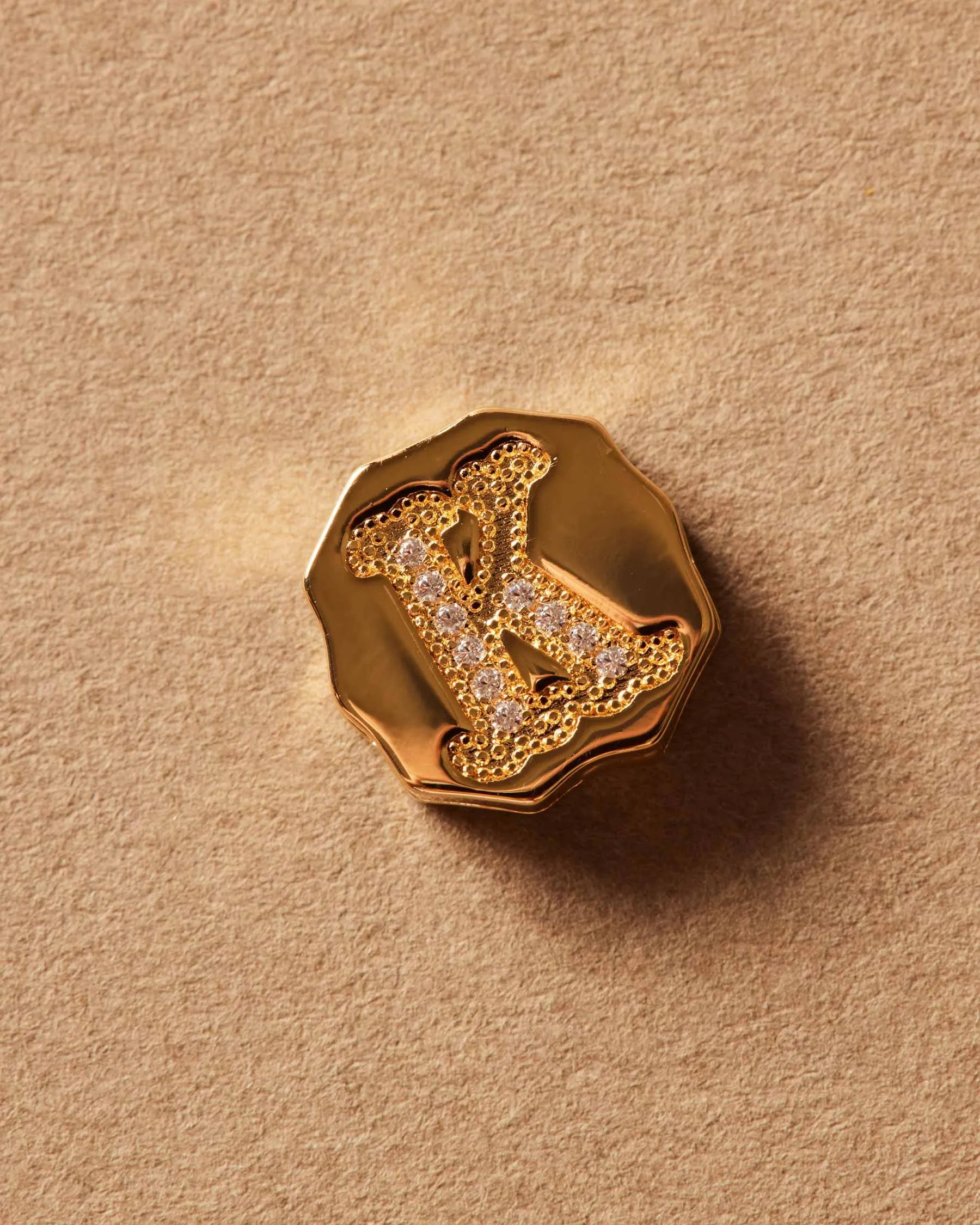 Charm Clip Bubble Vintage Letter K sold by Apodemia product image thumbnail 3