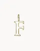 Charm Letter F | The Gray Box sold by Apodemia