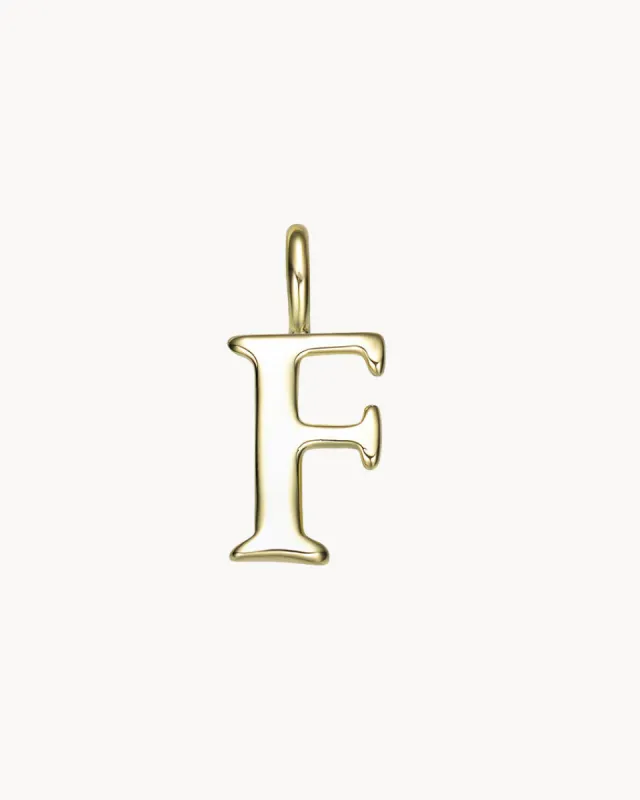 Charm Letter F | The Gray Box sold by Apodemia