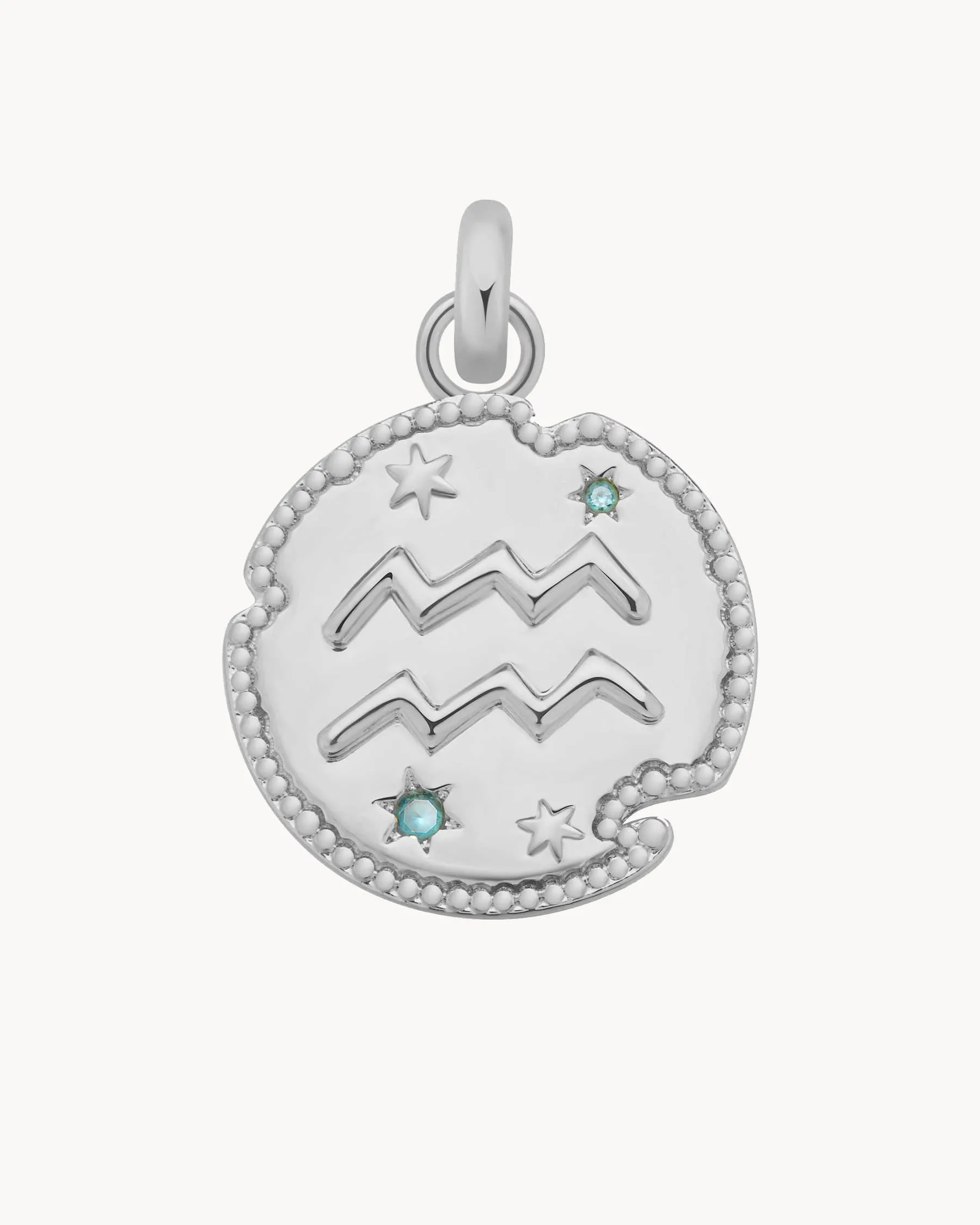 Aquarius Horoscope Charm | The Gray Box sold by Apodemia