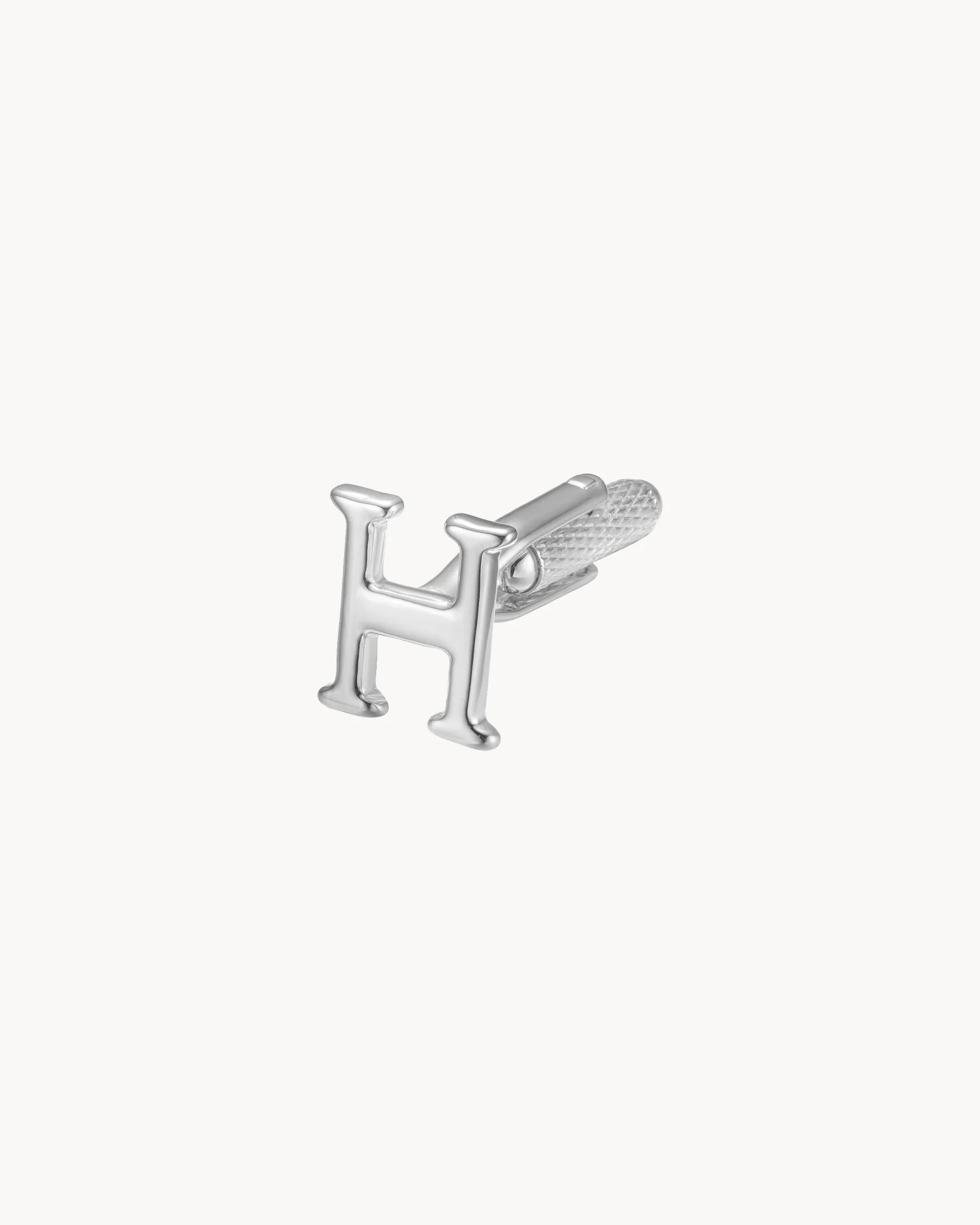 Cufflink Letter H | The Gray Box sold by Apodemia