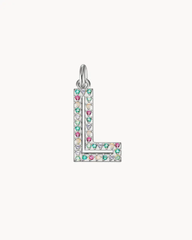 Charm Cosmos Letter L | The Gray Box sold by Apodemia