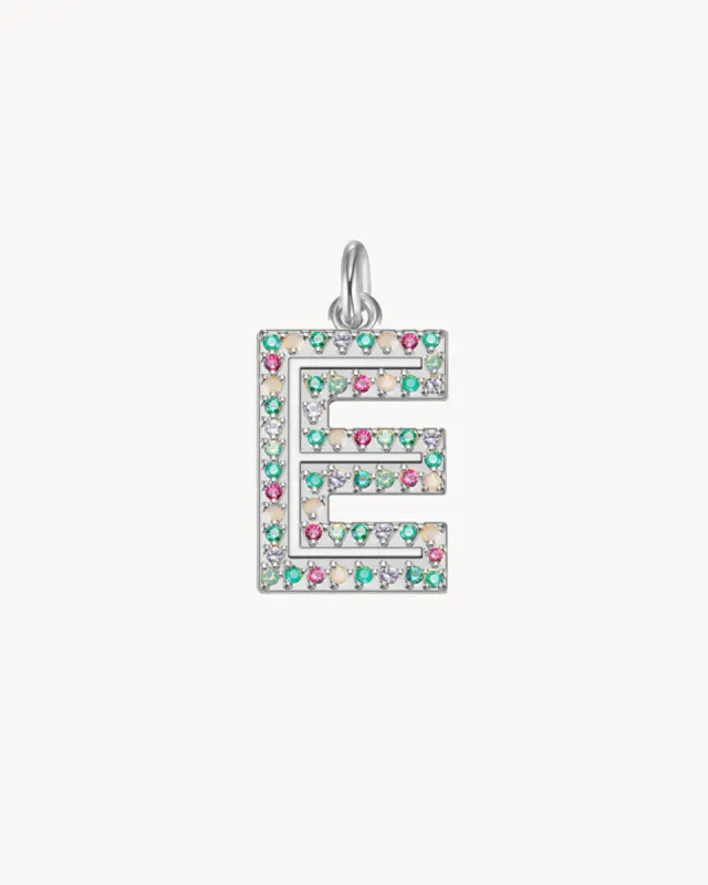 Charm Cosmos Letter E | The Gray Box sold by Apodemia