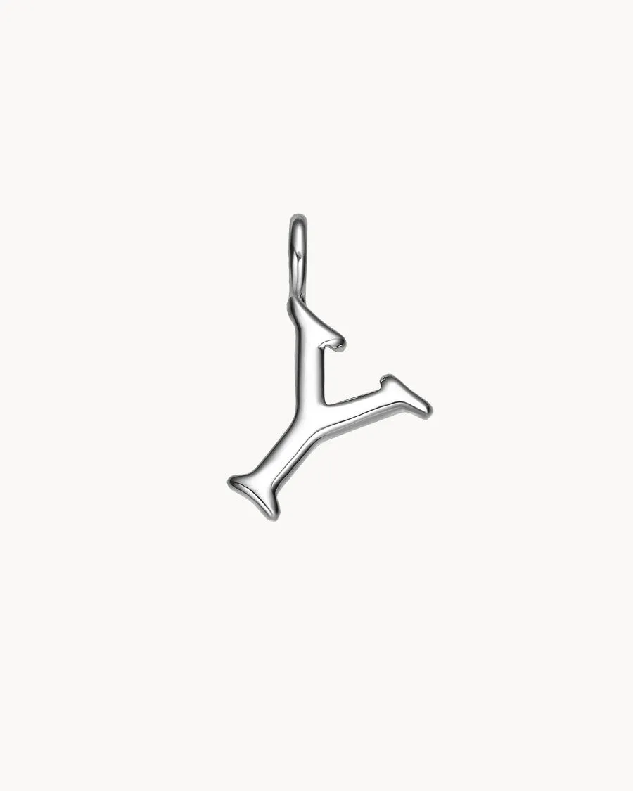Charm Letter Y | The Gray Box sold by Apodemia