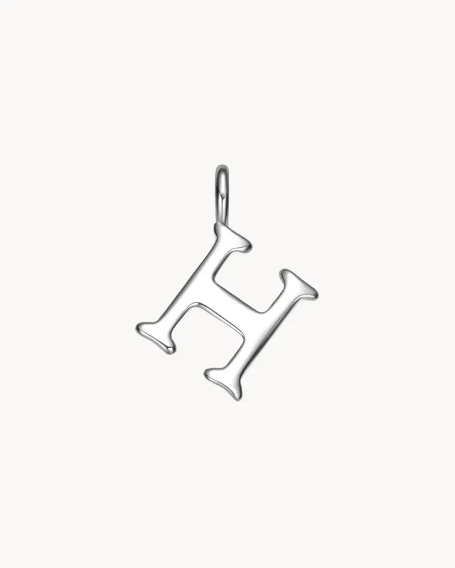 Charm Letter H | The Gray Box sold by Apodemia