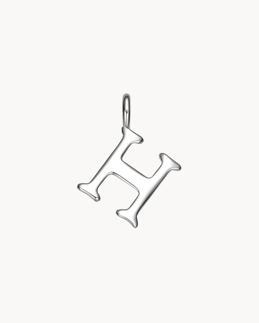 Charm Letter H | The Gray Box sold by Apodemia