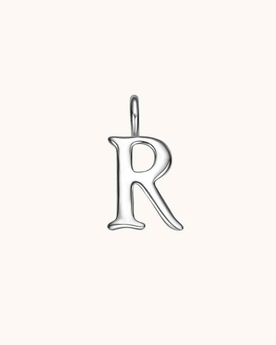 Charm Letter R | The Gray Box sold by Apodemia
