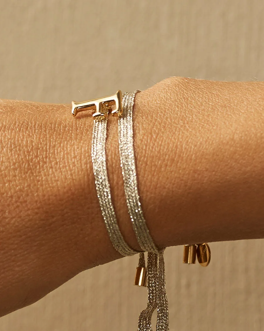 Charm Bracelet Letter F | The Gray Box sold by Apodemia product image thumbnail 2