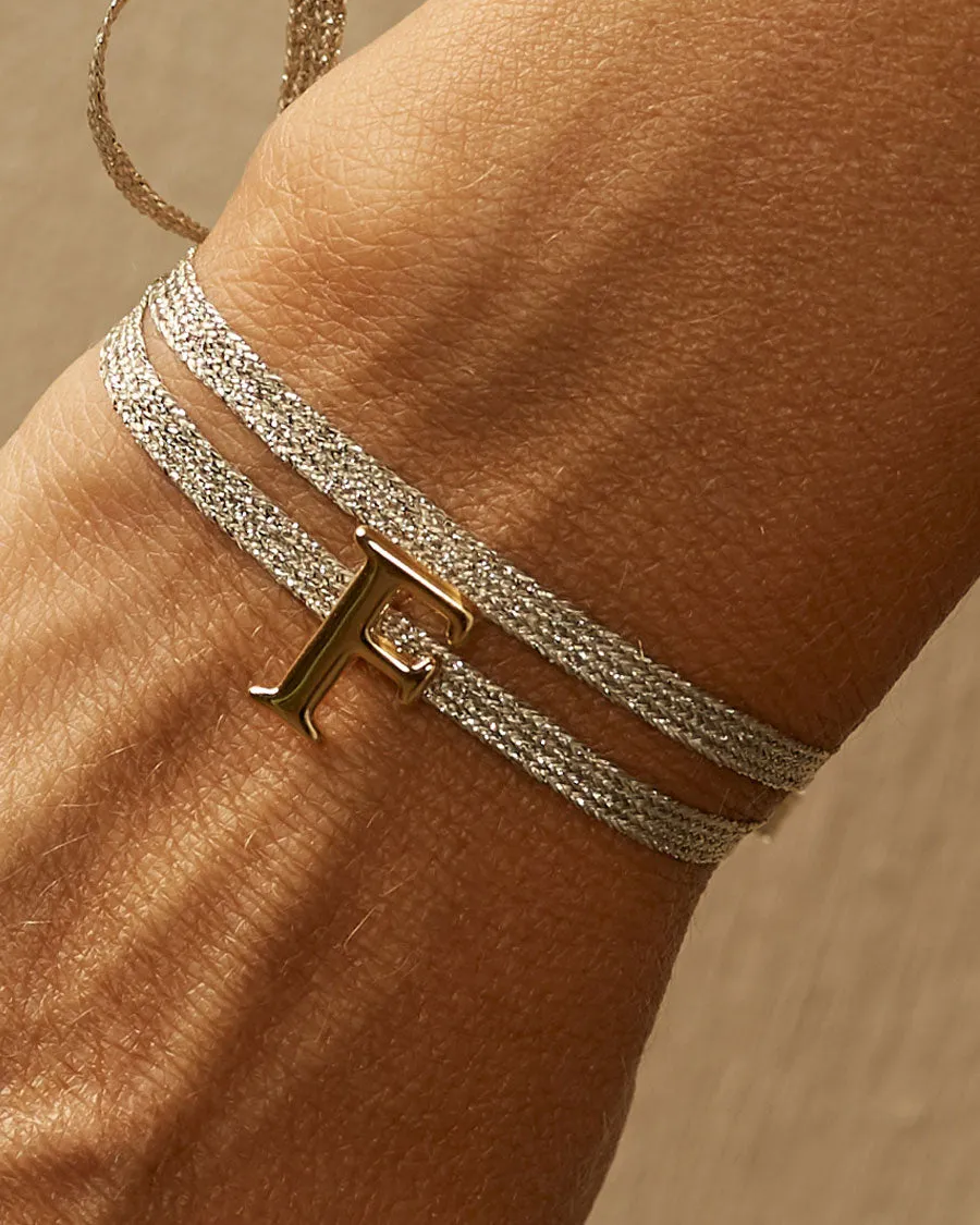 Charm Bracelet Letter F | The Gray Box sold by Apodemia product image thumbnail 4