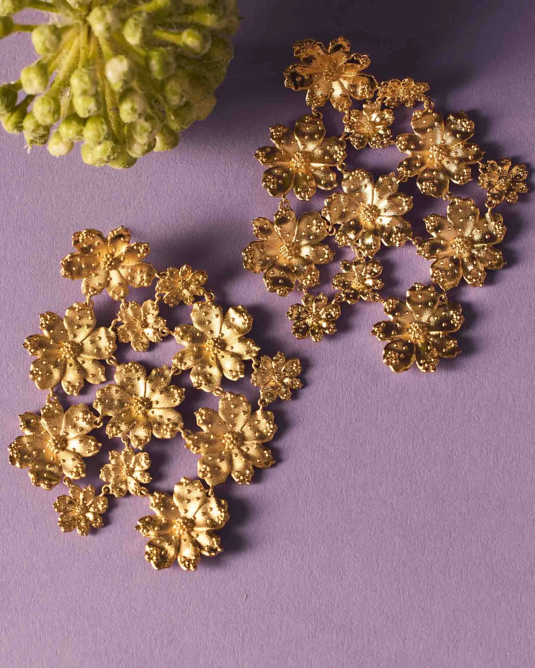 Large Zinnia Earrings sold by Apodemia