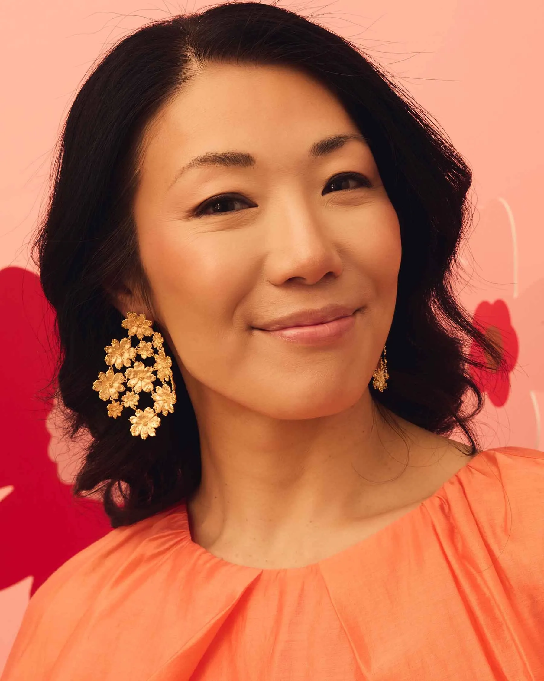 Large Zinnia Earrings sold by Apodemia product image thumbnail 2