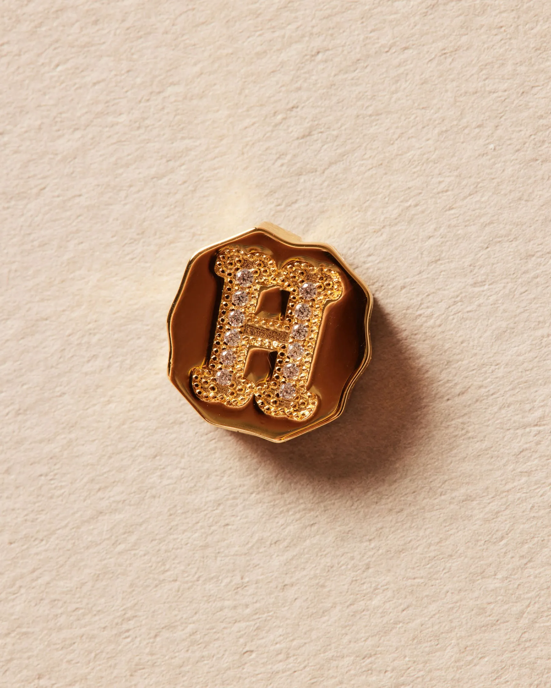 Charm Clip Bubble Vintage Letter H sold by Apodemia product image thumbnail 3
