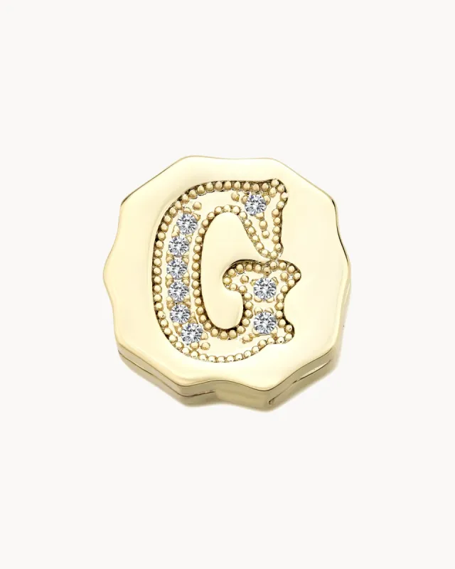 Charm Clip Bubble Vintage Letter G sold by Apodemia