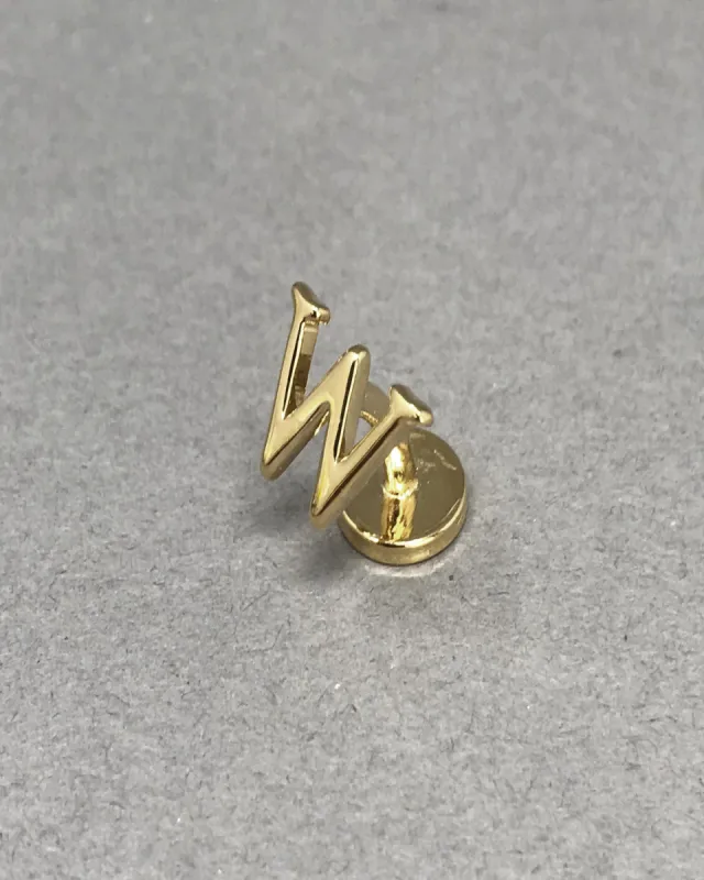 Cufflink Letter W | The Gray Box sold by Apodemia