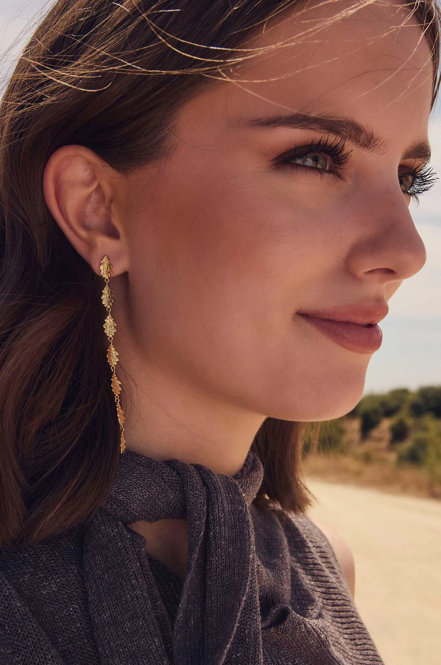 Long earrings into the woods sold by Apodemia product image thumbnail 2