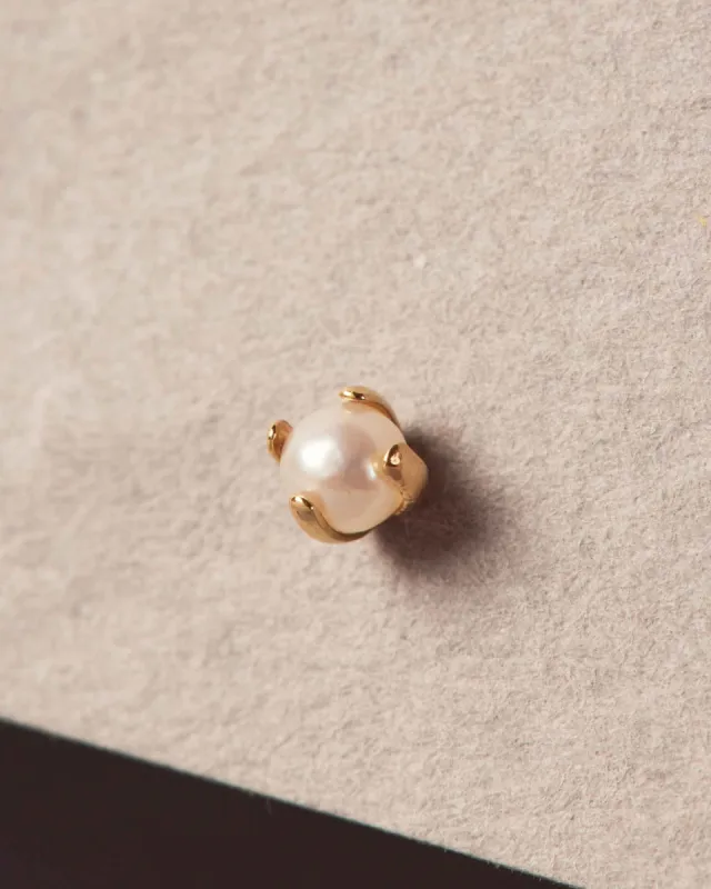 Forever Mini Pearl 18KT Earrings sold by Apodemia