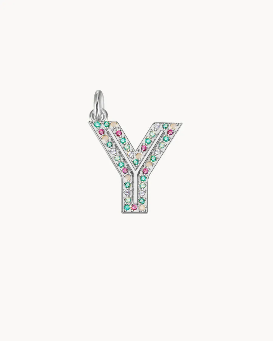 Charm Cosmos Letter Y | The Gray Box sold by Apodemia
