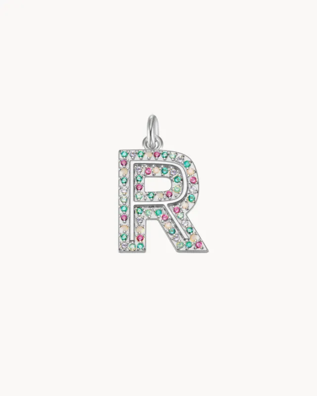 Charm Cosmos Letter R | The Gray Box sold by Apodemia