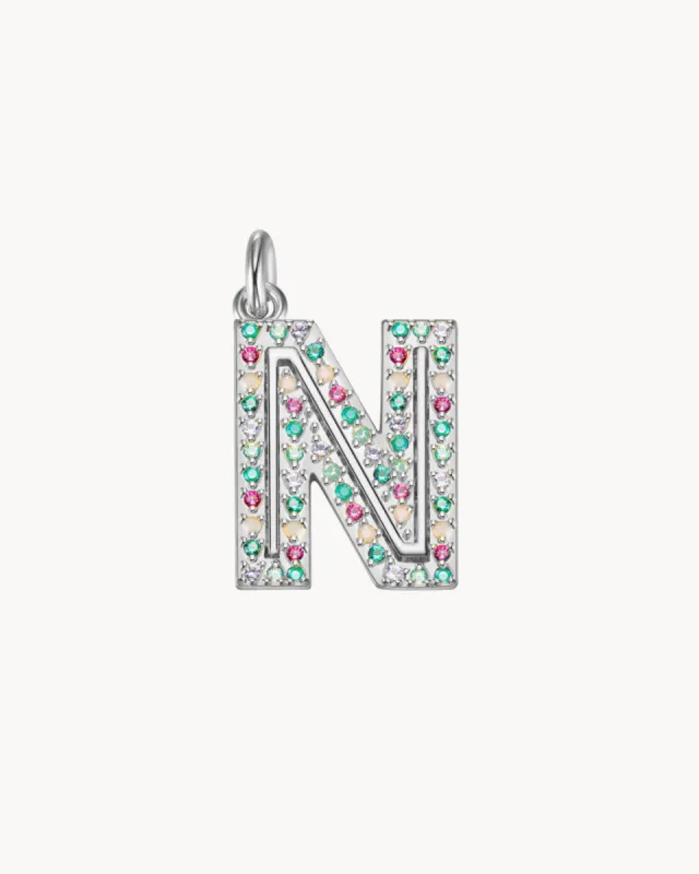 Charm Cosmos Letter N | The Gray Box sold by Apodemia