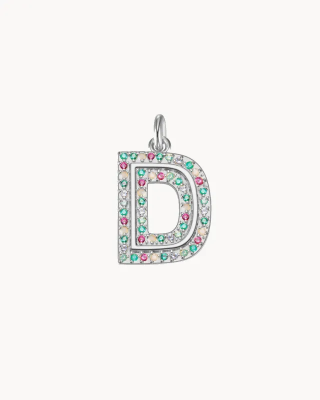 Charm Cosmos Letter D | The Gray Box sold by Apodemia