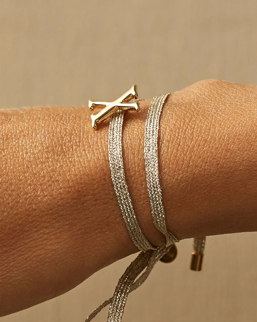 Charm Bracelet Letter X | The Gray Box sold by Apodemia product image thumbnail 2