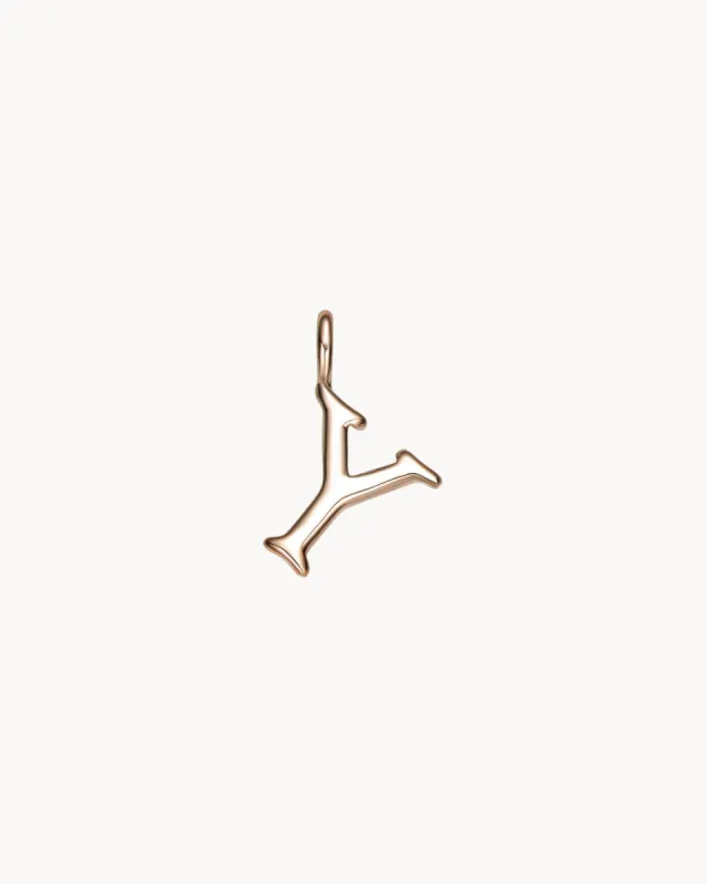 Charm Letra Y | The Gray Box sold by Apodemia