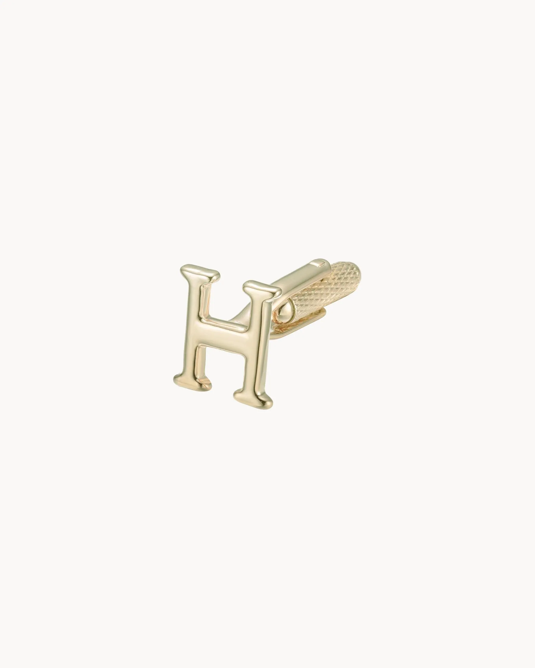 Cufflink Letter H | The Gray Box sold by Apodemia