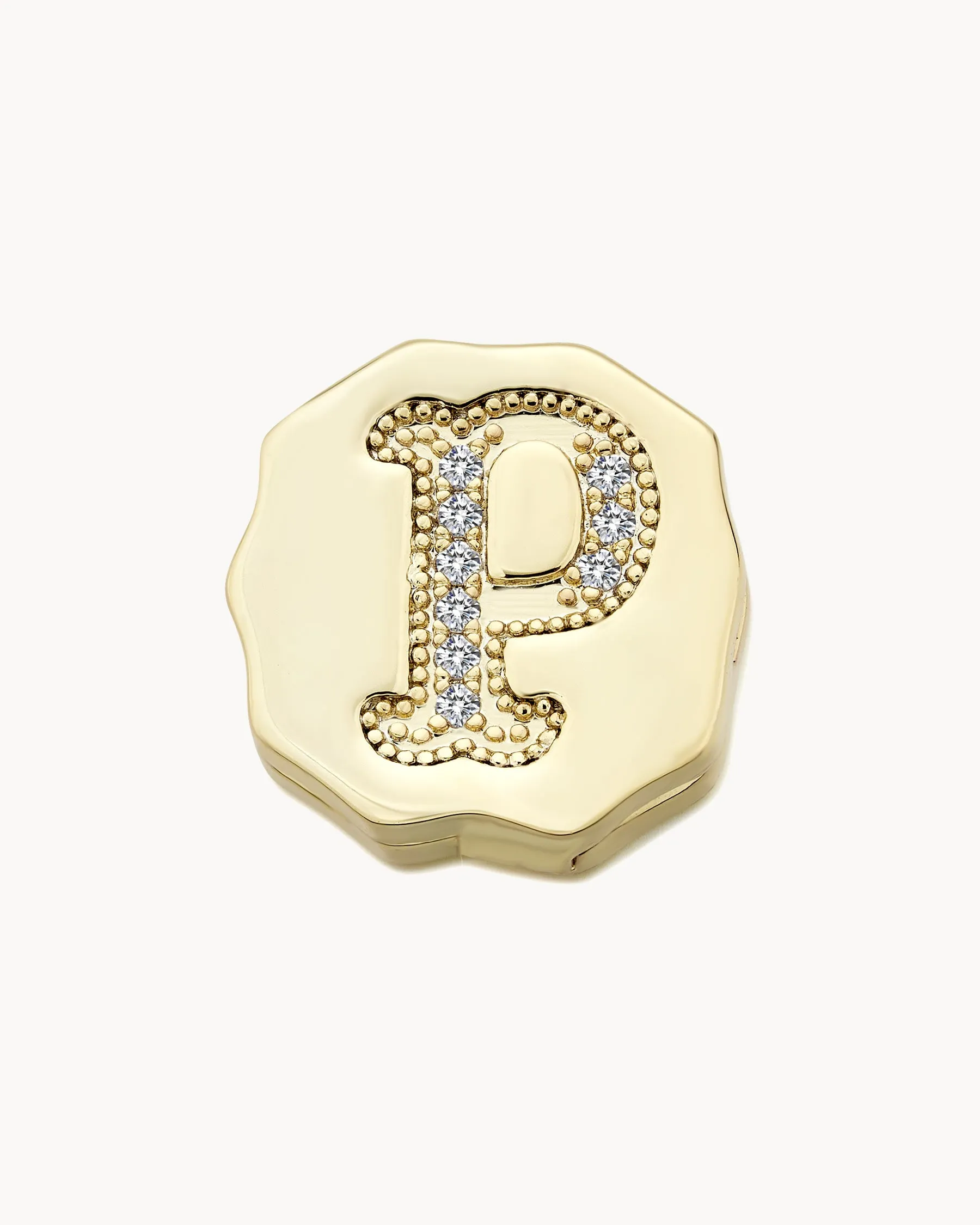 Charm Clip Bubble Vintage Letter P sold by Apodemia