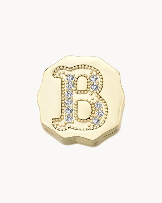 Charm Clip Bubble Vintage Letter B sold by Apodemia