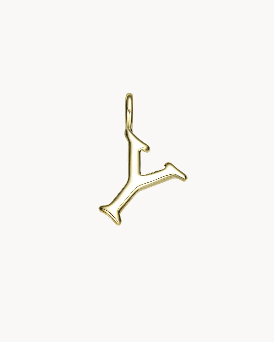 Charm Letter Y | The Gray Box sold by Apodemia