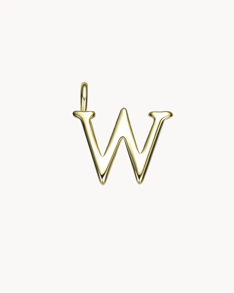 Charm Letter W | The Gray Box sold by Apodemia