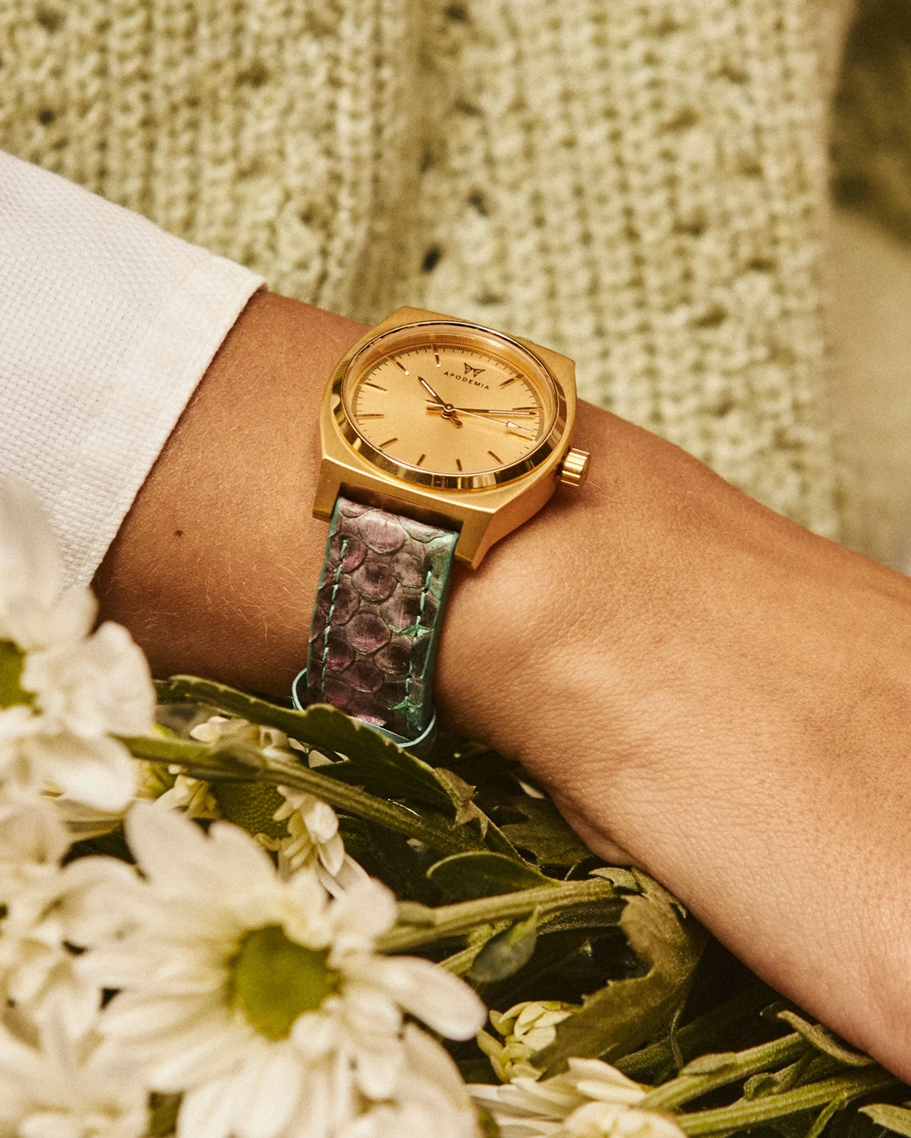 Green Mermaid Python Women's Strap | The Gray Box sold by Apodemia product image thumbnail 3