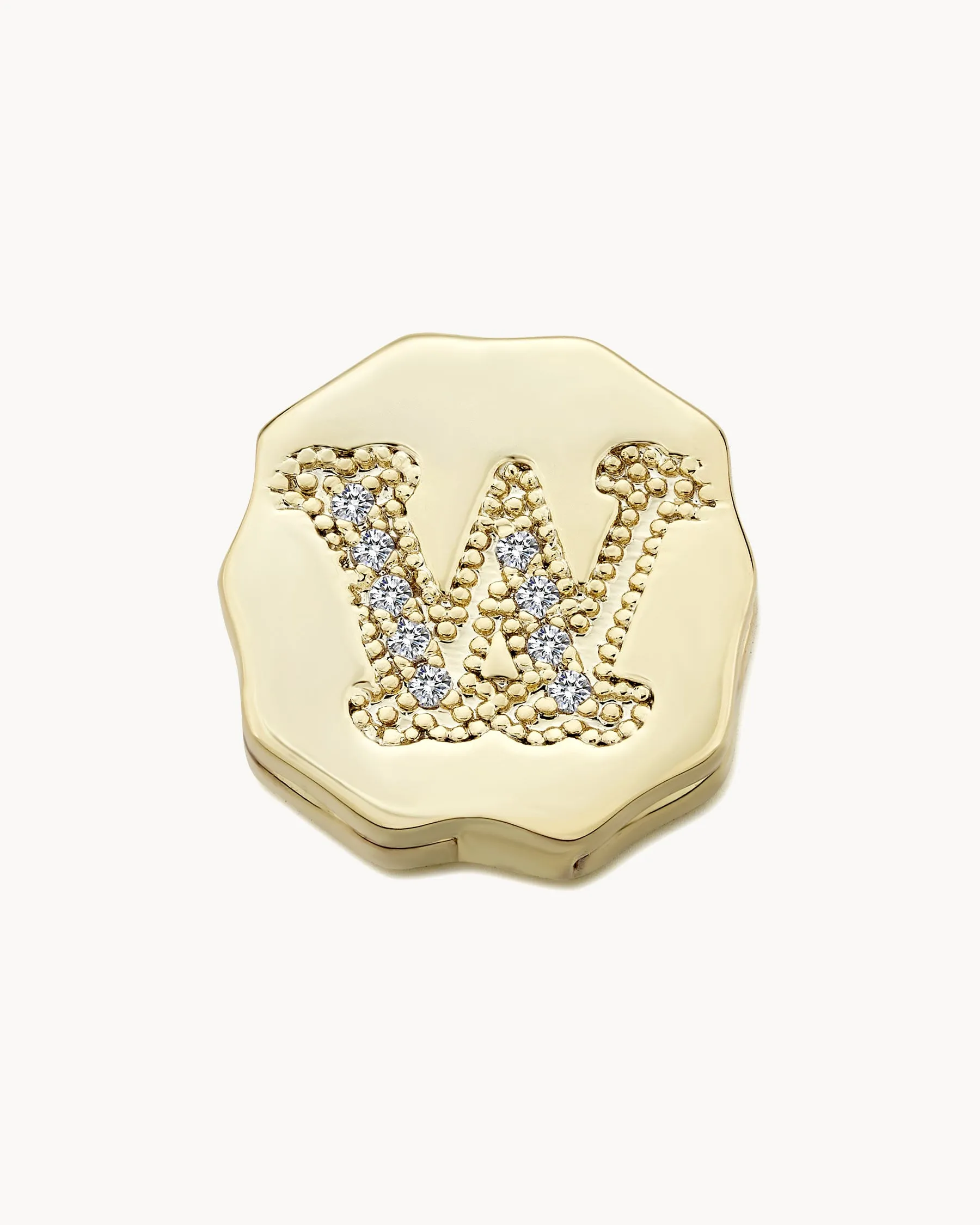 Charm Clip Bubble Vintage Letter W sold by Apodemia